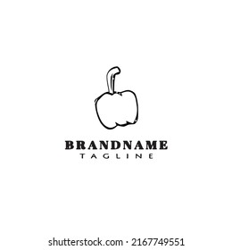 plantilla de diseño de iconos de logotipo de calabaza moderna ilustración vectorial