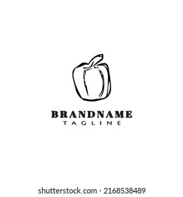 pumpkin logo icon design template modern vector illustration