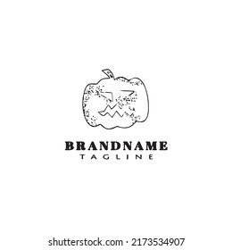 plantilla de diseño de iconos de logotipo de calabaza moderna ilustración vectorial