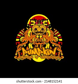 the pumpkin logo illustration design for sukajan is mean japan traditional cloth or t-shirt with digital hand drawn Embroidery Men T-shirts Summer Casual Short Sleeve Hip Hop T Shirt Streetwear