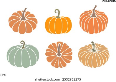 Logo de calabaza. Calabaza aislada sobre fondo blanco