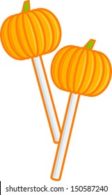 pumpkin lollipops