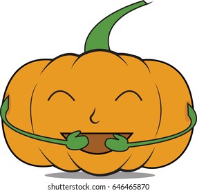 Pumpkin Man laugh