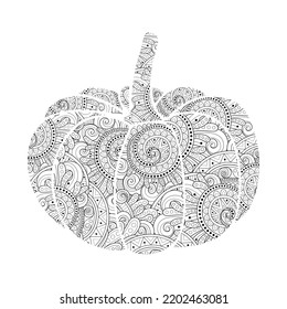 Pumpkin Mandala Craft Graphics Vector