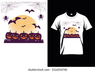 Pumpkin Mask - Halloween T-Shirt Design
