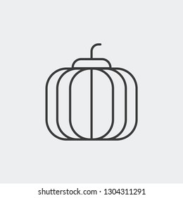 Pumpkin modern clear flat vector icon