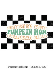 Kürbis Mama Spooky Retro Groovy Vintage, Halloween gespenstische Lehrer Geisterhemd, groovig Lehrer Hemd, Halloween Kürbis Hemd, Boos Women Ghost Cute, ghoulish Thema Party, Retro, Shirt Print Template