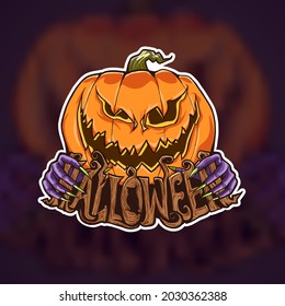 pumpkin monster halloween trick or treat
