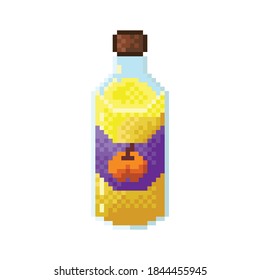 Óxido de píxel de aceite de calabaza. Aceite vegetal para cocinar.