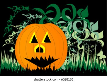 pumpkin on grass