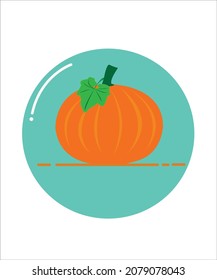 pumpkin on illustrator vector design