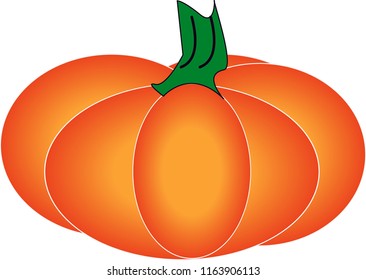 pumpkin on white background.