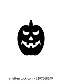 
Pumpkin on white background.  pumpkin with smile vector.