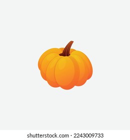 pumpkin orange illustration design gradient
