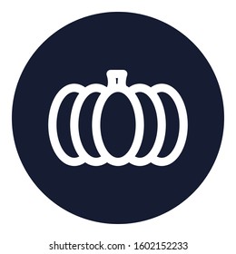 
Pumpkin Outline bold Vector Icon which can be easily modified or Edited

