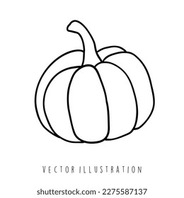 ilustración vectorial del esquema de calabaza