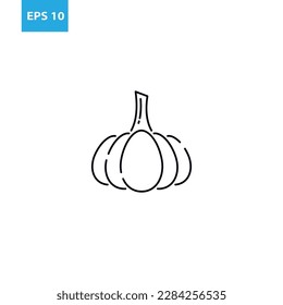 Pumpkin outline icon Vector illustration