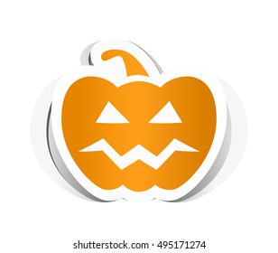 Pumpkin with Paper Design.