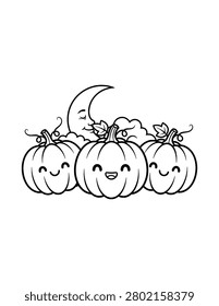 Pumpkin Patch Friends Coloring