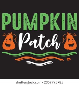 Pumpkin Patch t-shirt design vector file