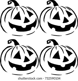 Pumpkin pattern background