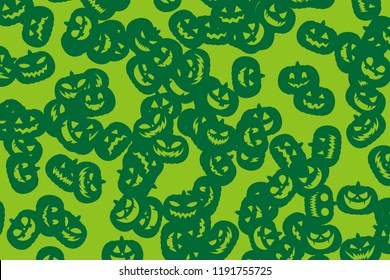 Pumpkin pattern of Halloween, image of autumn event, for cloth pattern and wrapping paper