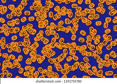 Pumpkin pattern of Halloween, image of autumn event, for cloth pattern and wrapping paper
