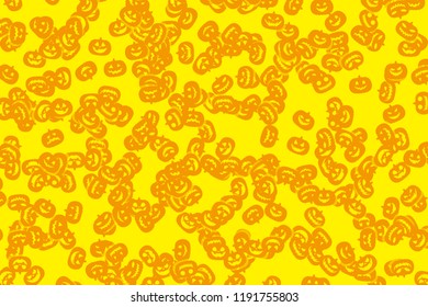Pumpkin pattern of Halloween, image of autumn event, for cloth pattern and wrapping paper
