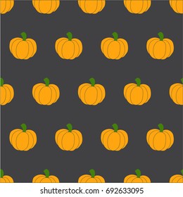 Pumpkin pattern , seamless background , vector.