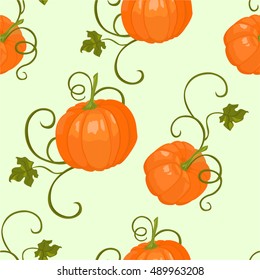Pumpkin pattern. Vector.