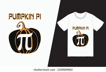Pumpkin pi For t-shirt print and other uses.