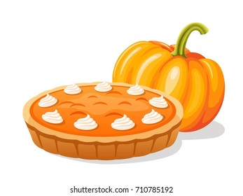 pumpkin pie and pumpkin 