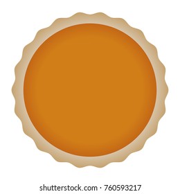 Pumpkin Pie From Above