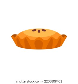 pumpkin pie ,Autumn icons  hand drawn vector,isolated on the white background