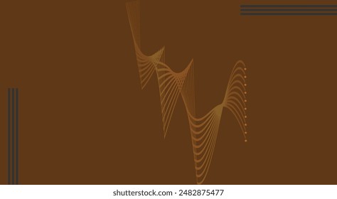Pumpkin Pie color with wave vector design.