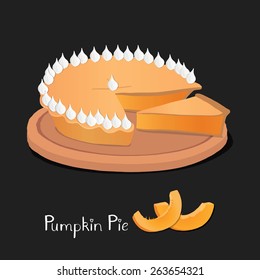 Pumpkin Pie illustration.
