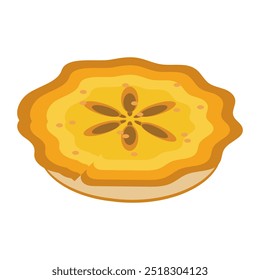 Pastel de calabaza con capas y crema
Ilustración vectorial de pastel de calabaza, incluyendo rebanadas de nata, pastel cubierto y pastel entero. Adecuado para una variedad de propósitos, como productos impresos