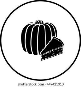 pumpkin pie slice symbol