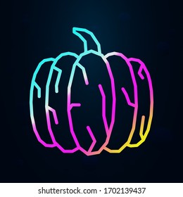 Pumpkin, plant, food nolan icon. Simple thin line, outline vector of dia de muertos icons for ui and ux, website or mobile application