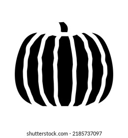pumpkin plant glyph icon vector. pumpkin plant sign. isolated symbol illustration