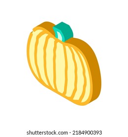 pumpkin plant isometric icon vector. pumpkin plant sign. isolated symbol illustration