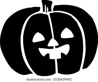 Pumpkin print style vector illustration