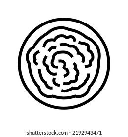 pumpkin puree line icon vector. pumpkin puree sign. isolated contour symbol black illustration