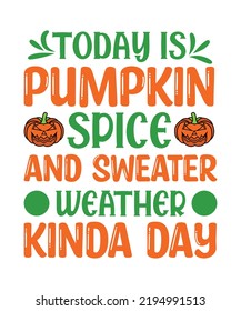 Pumpkin Quotes SVG Design Vector