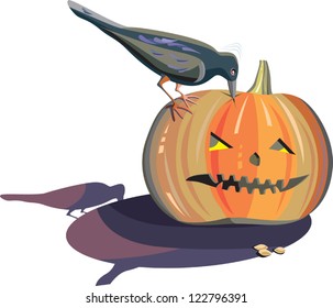 pumpkin and raven