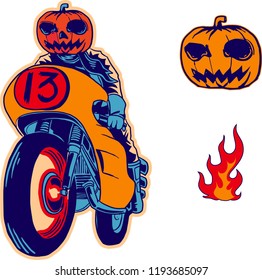 the pumpkin rider