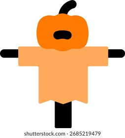Kürbisschere minimalistisches Design flachen Stil