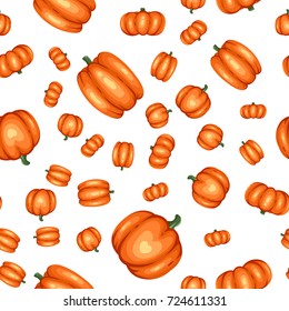 Pumpkin seamless pattern