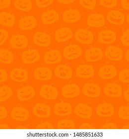 Pumpkin seamless pattern background illustration vector