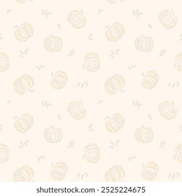 Pumpkin Seamless Pattern Design - seamless pattern design for fashion textiles, graphics, backgrounds and crafts